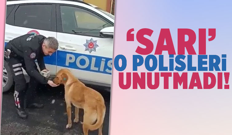 Yiyecek verdiği polisleri unutmadı