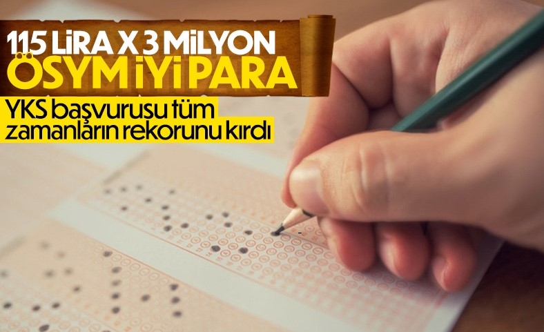 YKS'ye başvurular yüzde 25 artış gösterdi