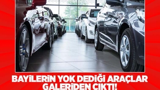 Yok denilen araçlar galeriden çıktı