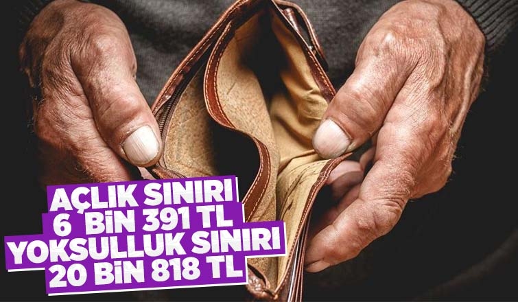 Yoksulluk sınırı 20 bin 818 TL
