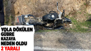 Yola dökülen gübre 2 kişiyi hastanelik etti