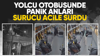 Yolcu otobüsündeki can seferberliği anbean kamerada