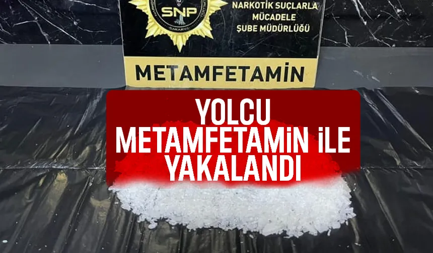 Yolcu uyuşturucu ile yakalandı