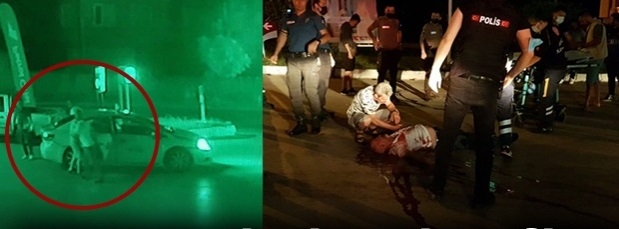 Yolcular arasında bıçaklı ve şişeli kavga