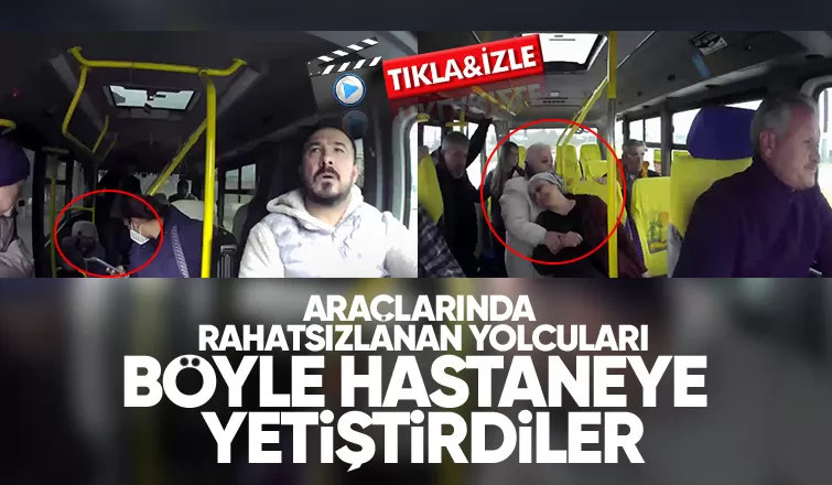 Yolcuları için araçlarını acile böyle sürdüler