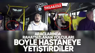 Yolcuları için araçlarını acile böyle sürdüler