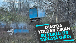 Yoldan Çıkan Tır Tarlaya Girdi