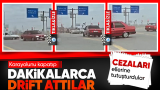 Yolu kapatıp drfit attılar Tofaşçılara ceza yağdı