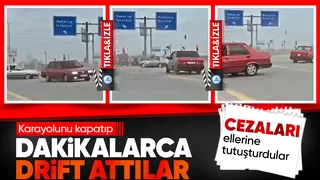 Yolu kapatıp drfit attılar Tofaşçılara ceza yağdı