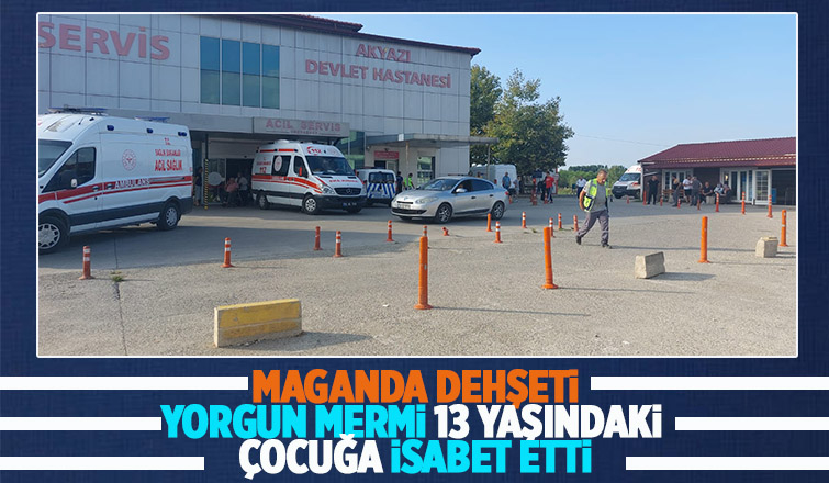 Yorgun mermi çocuğa isabet etti