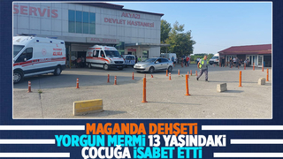 Yorgun mermi çocuğa isabet etti