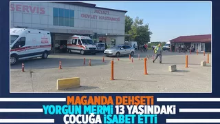 Yorgun mermi çocuğa isabet etti