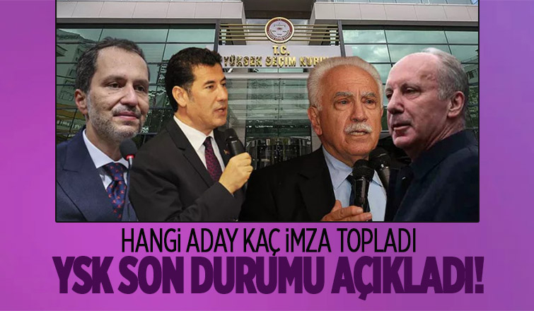 YSK, 100 bin imza süreci bilgilerini paylaştı