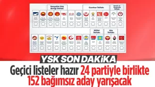 YSK geçici aday listesini yayınladı! 24 parti seçime katılıyor