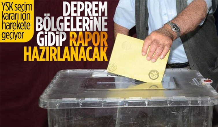 YSK pazartesi günü deprem bölgelerine gidecek