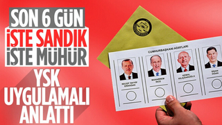 YSK temsili oy kullanma kabini kurdu! Oy verme süreci anlatıldı