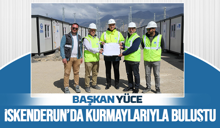 Yüce'den deprem bölgesinde mesaj: Yaralar sarılana kadar buradayız