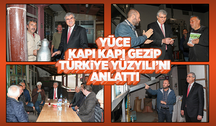 Yüce Karasu'da esnaf ve vatandaşları ziyaret etti