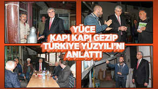 Yüce Karasu'da esnaf ve vatandaşları ziyaret etti