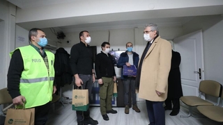 Yüce’den polis, itfaiye, 112 ve zabıtaya kandil ziyareti