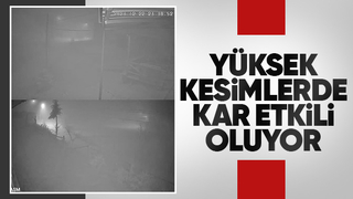 Yüksek kesimlerde kar yağışı başladı