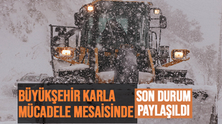 Yüksek kesimlerde karla mücadele sürüyor