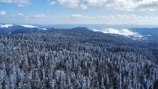 Yüksek kesimlerden kar kartpostallık görüntüler