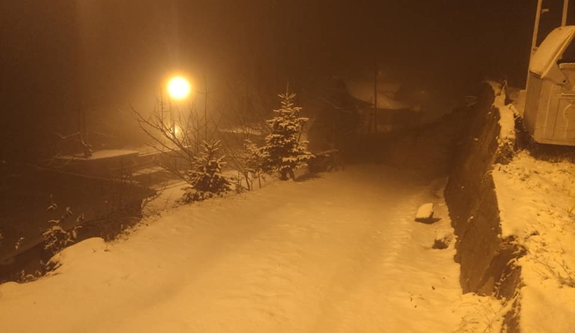 Yükseklerde kar başladı