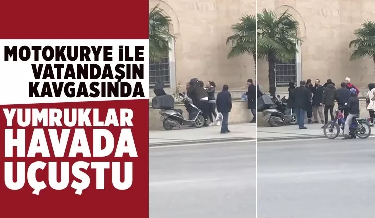 Yumruklar havada uçuştu