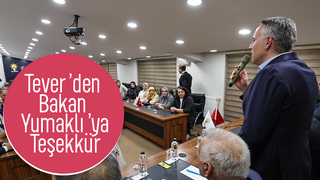 Yunus Tever bakan Yumaklı'ya desteği için teşekkür