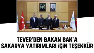 Yunus Tever'den Bakan Bak'a teşekkür