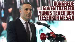 Yunus Tever'den teşekkür mesajı