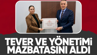Yunus Tever mazbatasını aldı