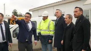 Yunus Tever Milli Hızlı Tren Fabrikası inşaat alanında inceleme yaptı