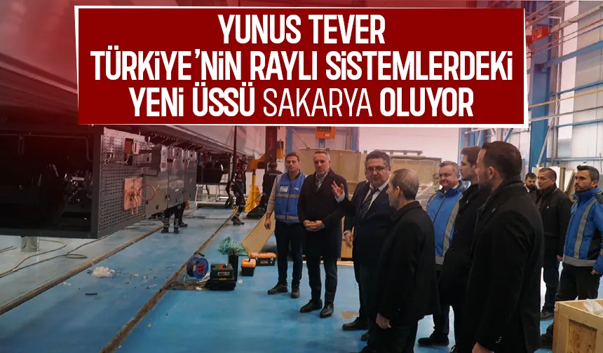 Yunus Tever Milli Hızlı Tren Fabrikası inşaat alanında inceleme yaptı