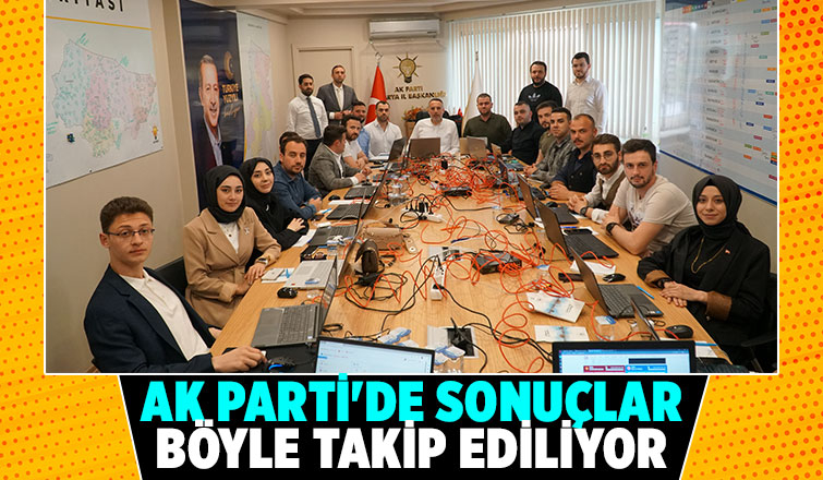 Yunus Tever seçim sonuçlarını anlık takip ediyor