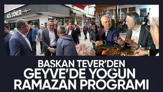 Yunus Tever ziyaretlerine Geyve ile devam etti
