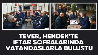 Yunus Tever ziyaretlerine Hendek ile devam etti