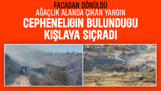 Yürekler ağza geldi, yangın cephanelik bölgesine sıçradı