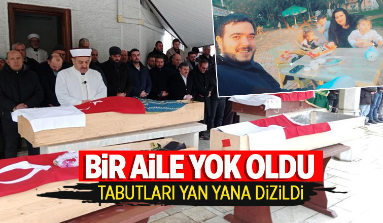 Yürekleri yakan fotoğraf: Tabutları yan yana dizildi