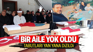 Yürekleri yakan fotoğraf: Tabutları yan yana dizildi