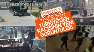 Yurt dışına kaçışının görüntüleri ortaya çıktı