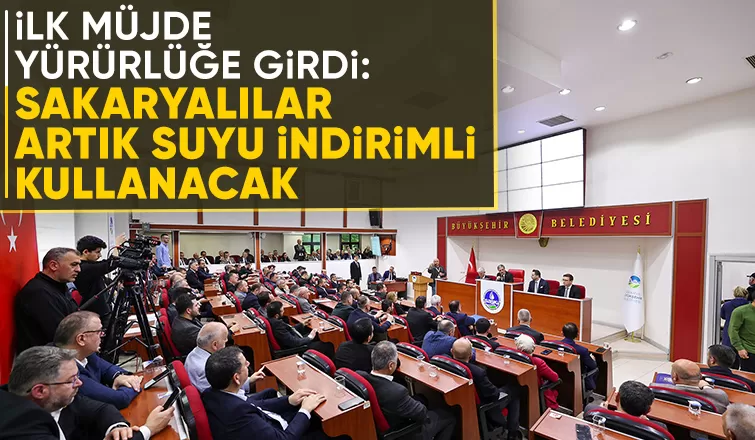 Yürürlüğe girdi Sakaryalılar suyu yüzde 20 indirimli kullanacak