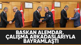 Yusuf Alemdar, belediye personeliyle bayramlaştı