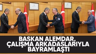 Yusuf Alemdar, belediye personeliyle bayramlaştı