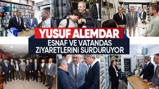 Yusuf Alemdar Çark Caddesi'nde esnaf ve vatandaşlarla buluştu