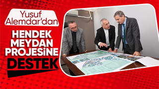 Yusuf Alemdar'dan Hendek'teki meydan projesine destek geldi