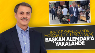 Yusuf Alemdar, kapalı alanda motosiklet kullanan genci böyle uyardı