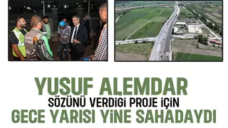 Yusuf Alemdar Metrobüs Hattı çalışmalarını sahada takip ediyor