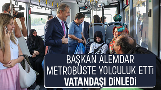 Yusuf Alemdar metrobüse binip vatandaşı dinledi